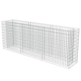 Vidaxl Gabion Planter økte 270x50x100 cm galvanisert stål