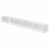 Vidaxl Gabion Planter surélevé 450x50x50 cm en acier galvanisé