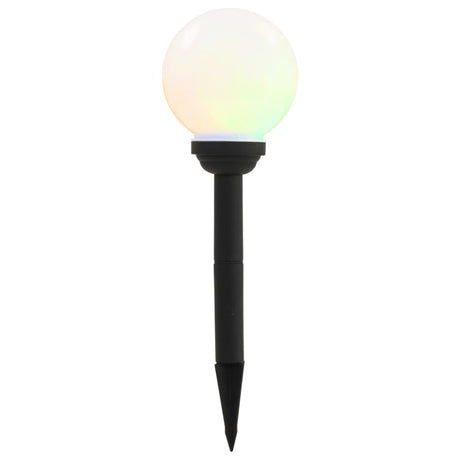 Vidaxxl Lampes solaires LED rondes 15 cm RVB 4 pcs