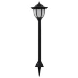 Lampes solaires à LED vidaxl noires 3 pcs