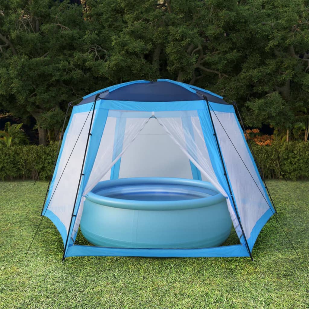 Vidaxl Schwimmbadzelt 590x520x250 cm Stoff blau