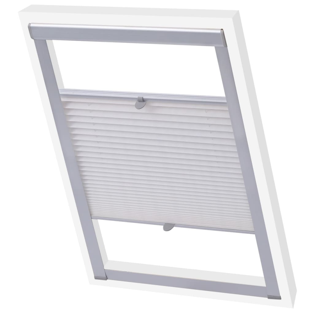 Vidaxl Roller Blind plisseret hvid MK04