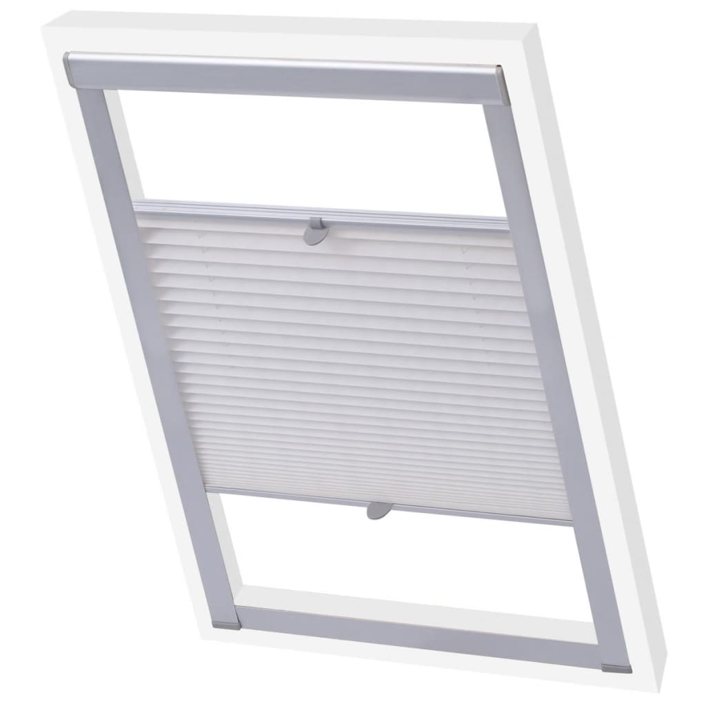 Vidaxl Roller Blind plisseret hvid MK06