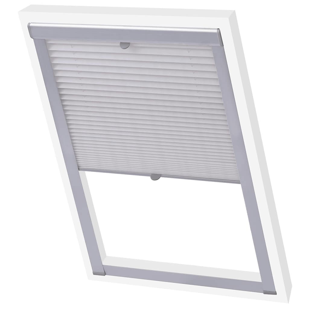 Vidaxl Roller blind pleated White PK06