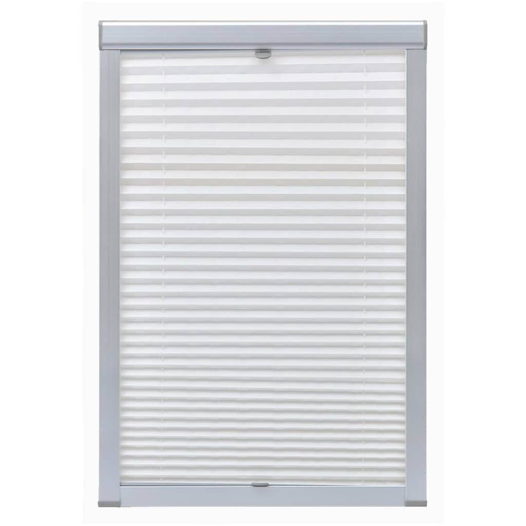 Vidaxl Roller blind pleated White PK06