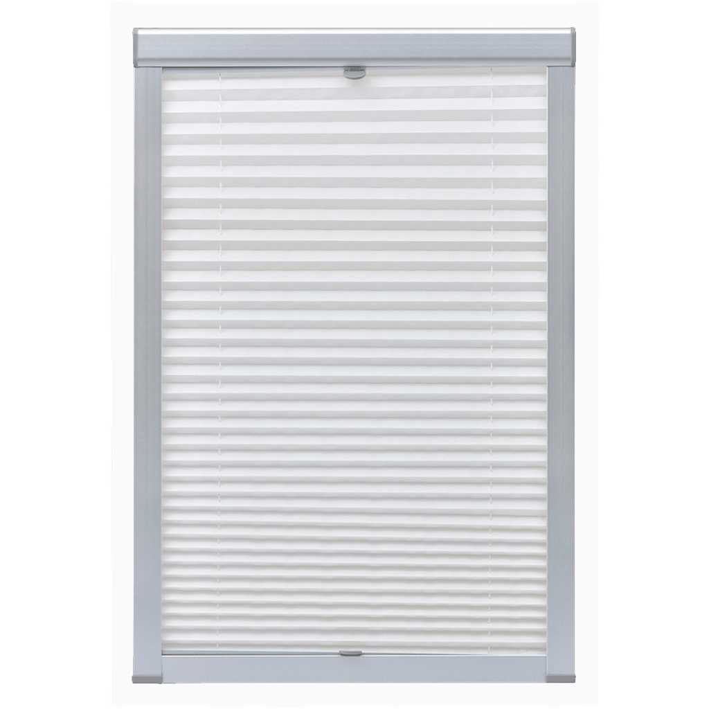 Vidaxl Roller Blind Plissed White SK06