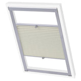 Vidaxl rouleau aveugle crème plissée pk08