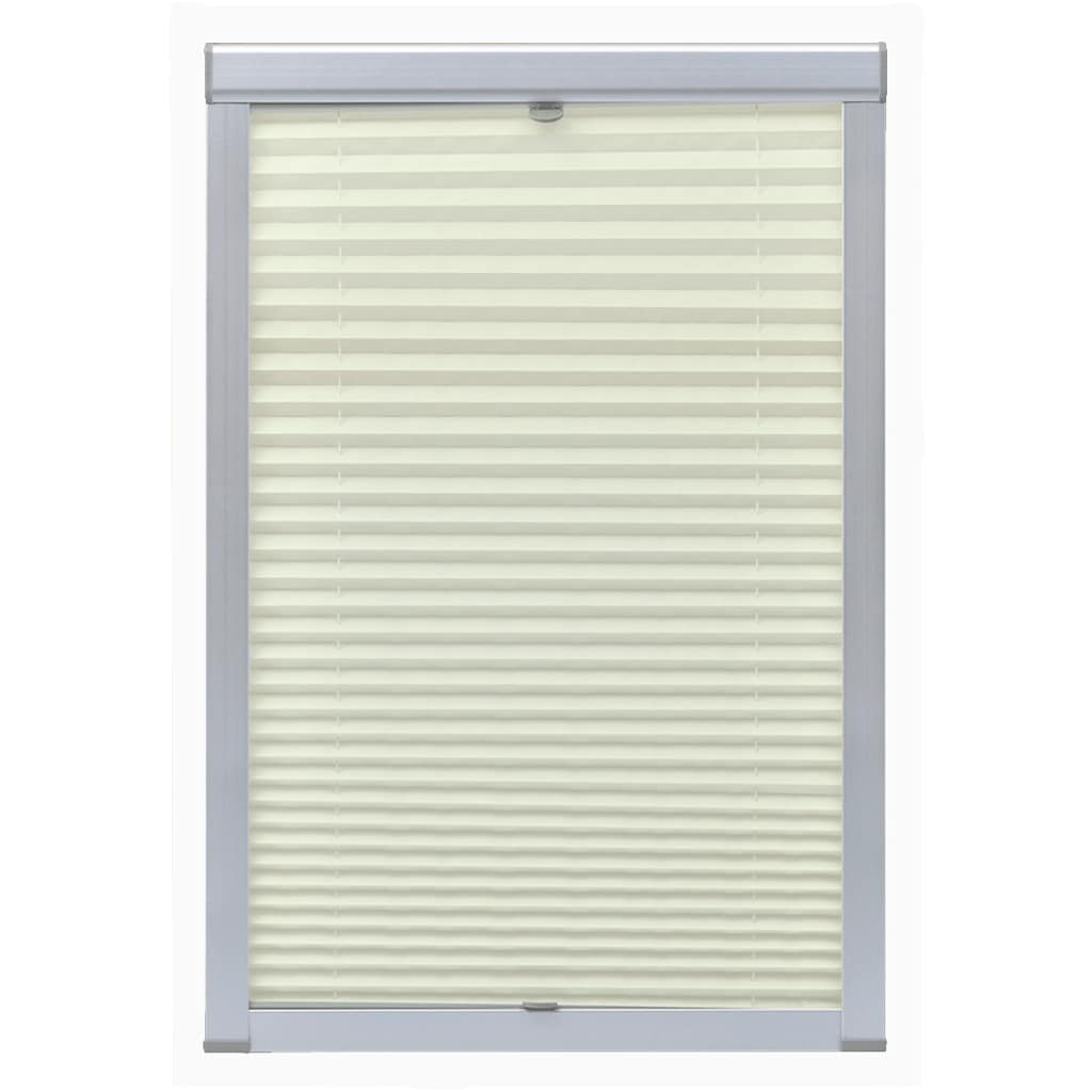 Vidaxl rouleau aveugle crème plissée pk08