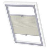 Vidaxl rouleau aveugle plissée crème sk08