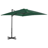 Vidaxl Parasol flottant avec poteau en aluminium 250x250 cm vert