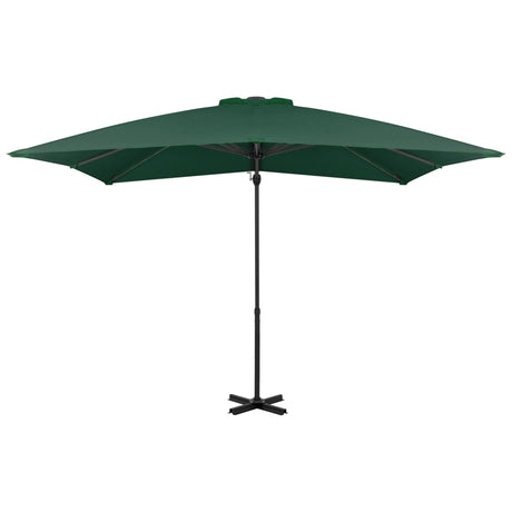Vidaxl Parasol flottant avec poteau en aluminium 250x250 cm vert
