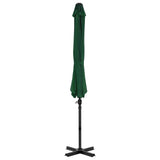 Vidaxl Parasol flottant avec un poteau en aluminium 300 cm vert