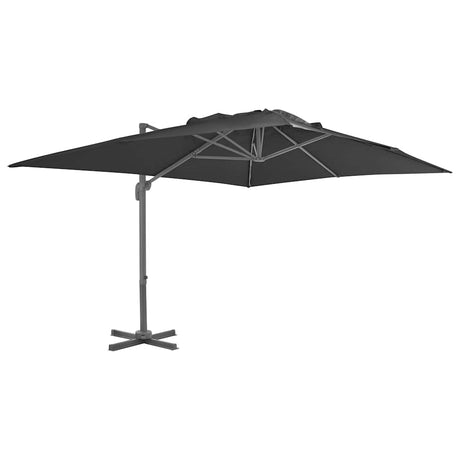 Vidaxx parasol flottant avec mât en aluminium 400x300 cm anthracite