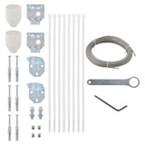 Vidaxl Balcony Screen Accessory Set 29 pièces