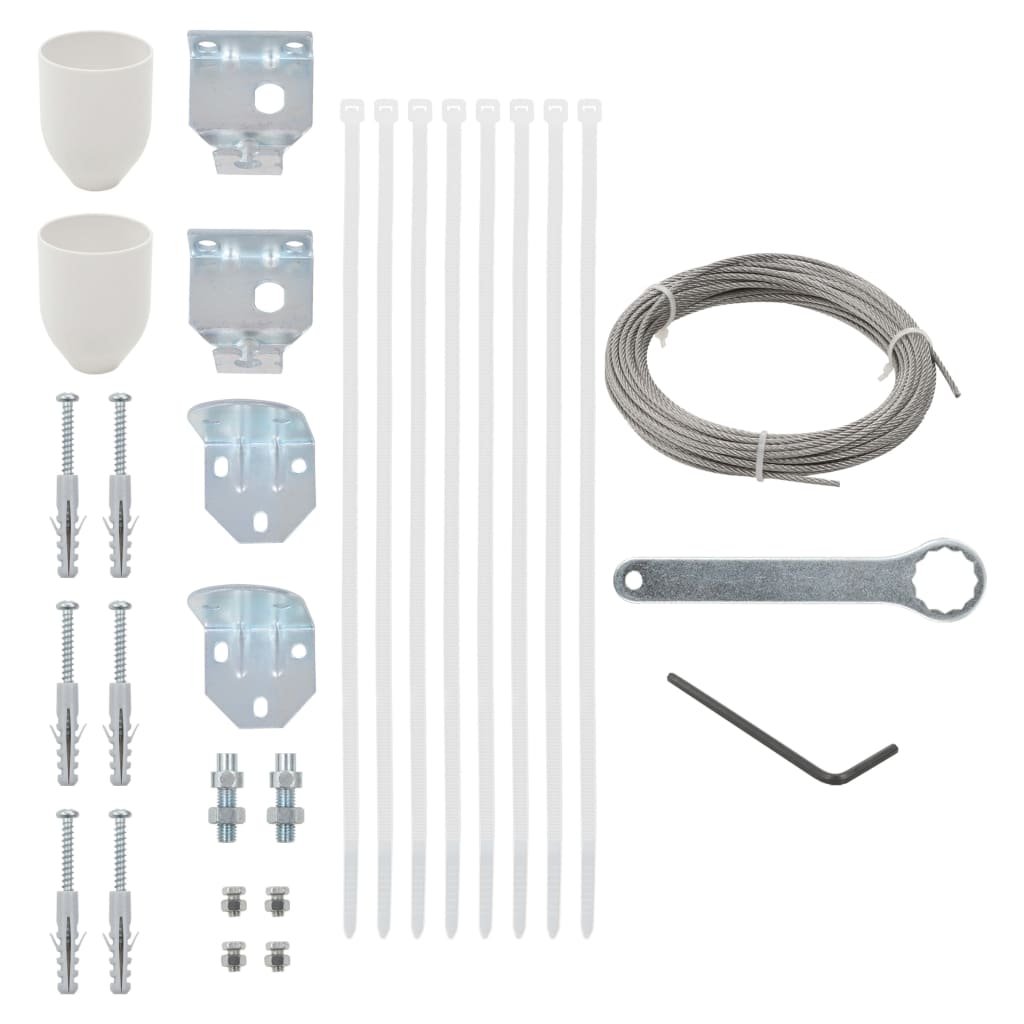 VidaXL Balcony screen accessory set 29-piece