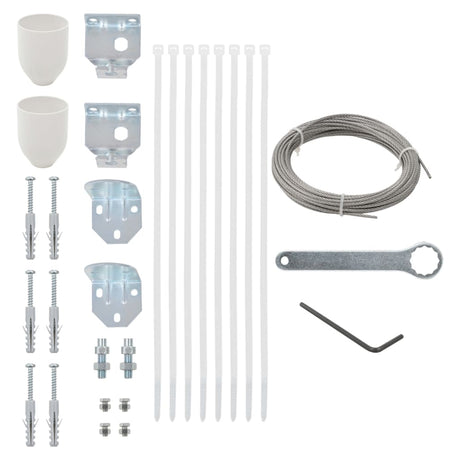 Vidaxl Balcony Screen Accessory Set 29 pièces