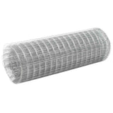 Vidaxl Poulet Fil 10x0,5 m Galvanisé en acier argent coloré