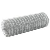 Vidaxl Poulet Fil 10x0,5 m Galvanisé en acier argent coloré