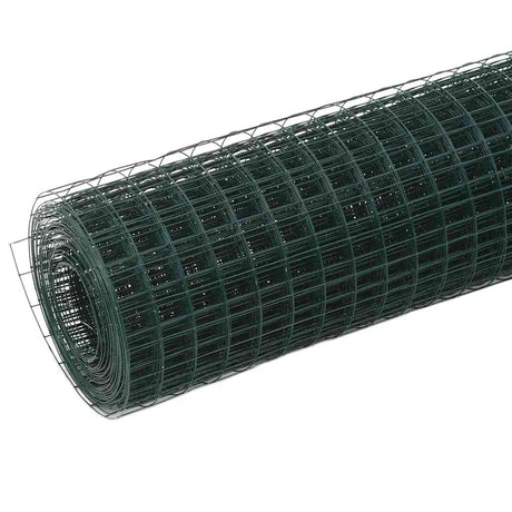 VidaXL grillage à poules 10x0,5 m acier avec revêtement PVC vert