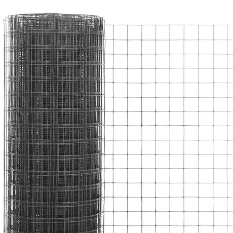 Vidaxl Poulet Fil 10x1 m avec un revêtement en PVC gris
