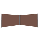 Pare-brise Vidaxl extensible 160x600 cm brun