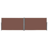 Pare-brise Vidaxl extensible 160x600 cm brun