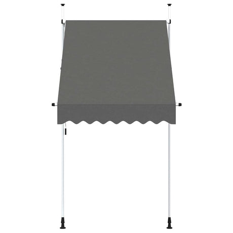 Vidaxl luifel extensible manuellement 150 cm anthracite