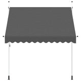 Vidaxl Luifel étend manuellement 250 cm anthracite