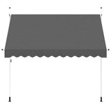 Vidaxl luifel extensible manuellement 300 cm anthracite