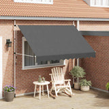 Vidaxl luifel extensible manuellement 300 cm anthracite