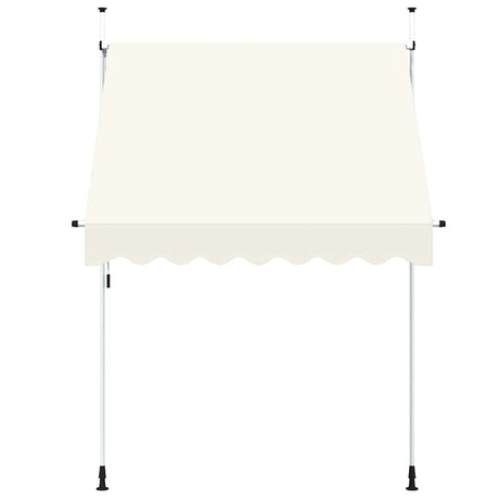 Vidaxl Luifel étend manuellement la crème 200 cm