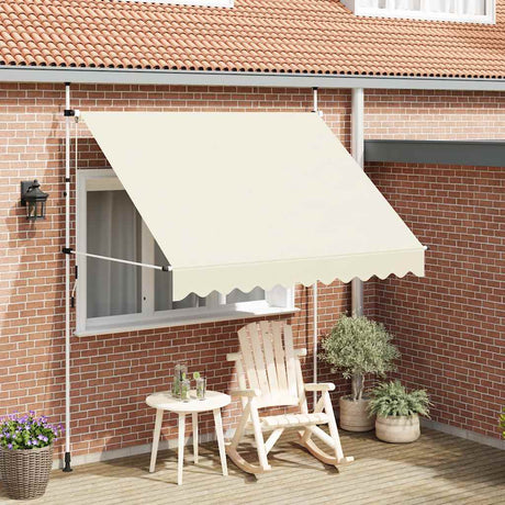 Vidaxl Luifel étend manuellement la crème 250 cm