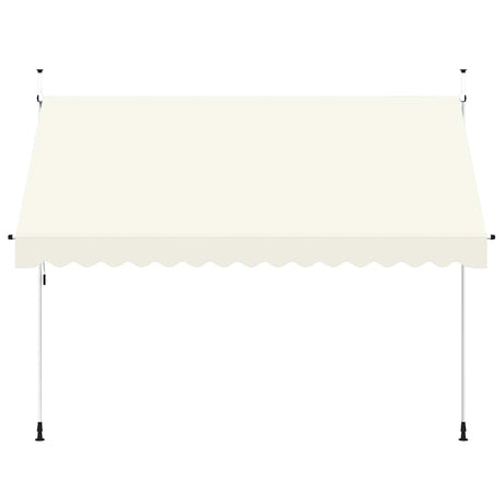 Vidaxl Luifel étend manuellement la crème 350 cm