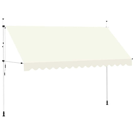 Vidaxl Luifel étend manuellement la crème 400 cm