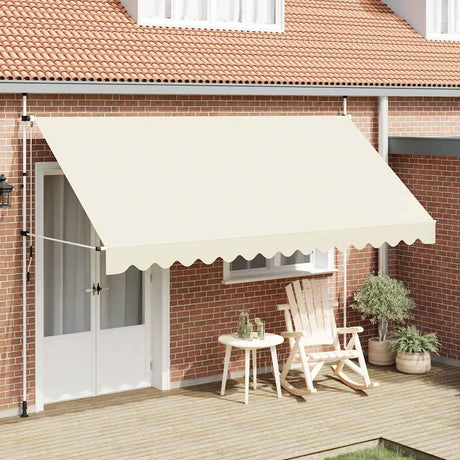 Vidaxl Luifel étend manuellement la crème 400 cm