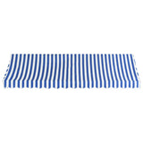 Vidaxl Luifel 400x120 cm bleu et blanc