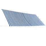 Vidaxl Luifel Extendible 400x150 cm azul y blanco