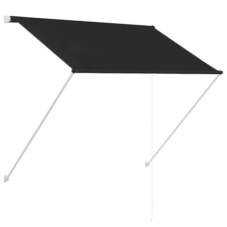 Vidaxl luifel extensible 150x150 cm anthracite