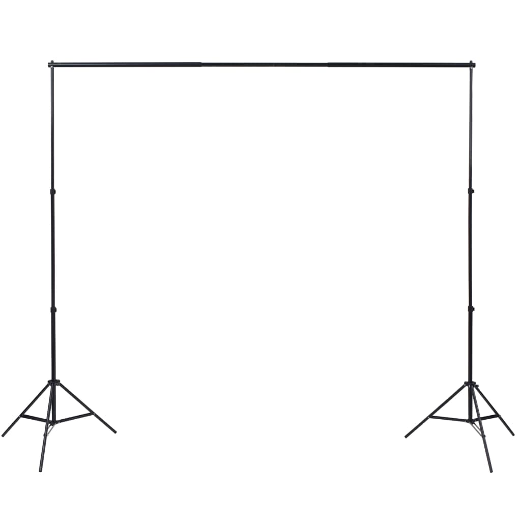 Vidaxl Photo Studio -Set mit 3 Baumwollhintergrund und Rahmen 3x3 m