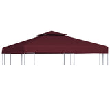 Vidaxl prieverkak 2-warstwowy 3x3m 310 g m² Bordeaux