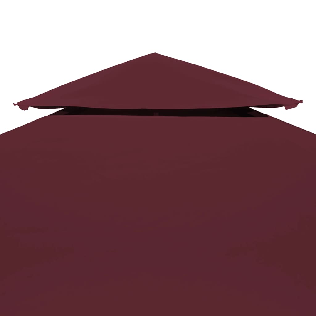 Vidaxl prieverkak 2-warstwowy 3x3m 310 g m² Bordeaux