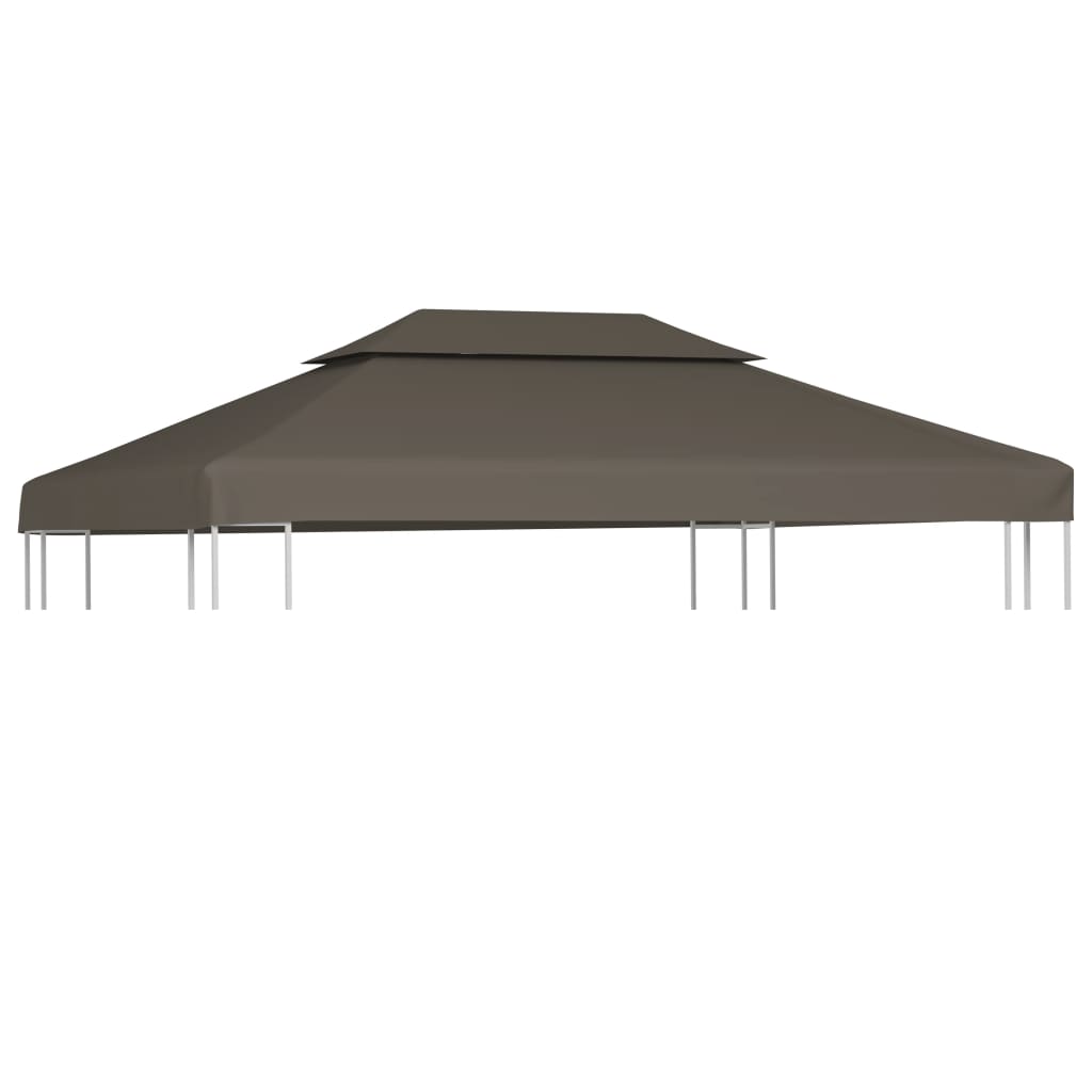 Vidaxl Prieverkak 2-vrstva 4x3m 310 g m² taupe