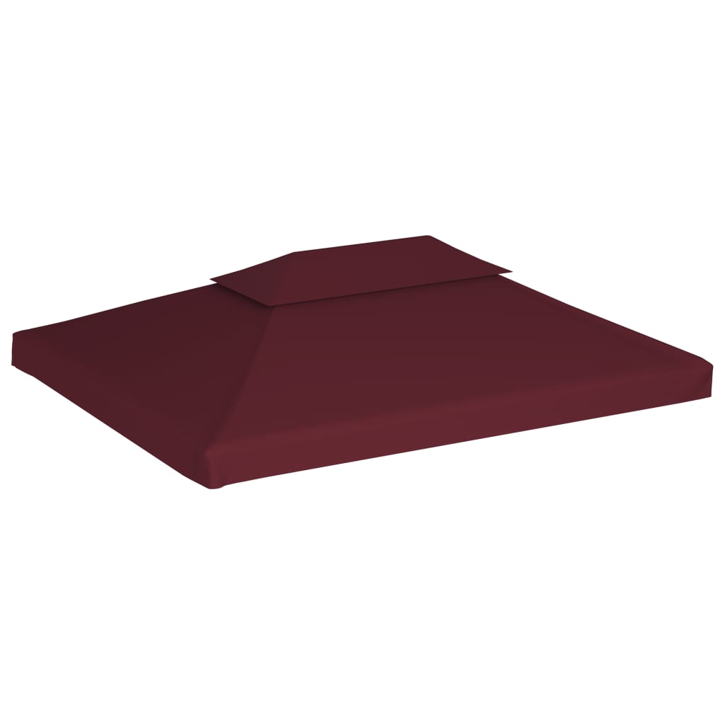 Vidaxl prieverkak 2-warstwowy 4x3m 310 g m² Bordeaux