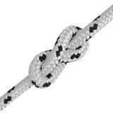 Corde de bateau vidaxl tressée 8 mm 250 m de polyester blanc