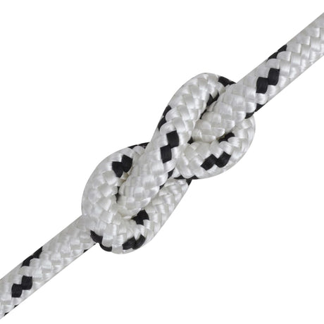 Corde de bateau vidaxl tressée 8 mm 500 m de polyester blanc