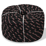 Corde à démarrage Vidaxl 8 mm 500 m de polypropylène noir