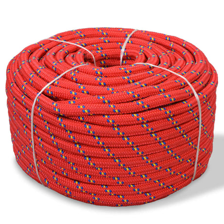 Corde à démarrage Vidaxl 16 mm 250 m de polypropylène rouge