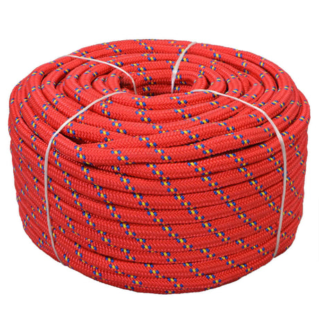 Vidaxxl corde de bateau 18 mm 50 m polypropylène rouge