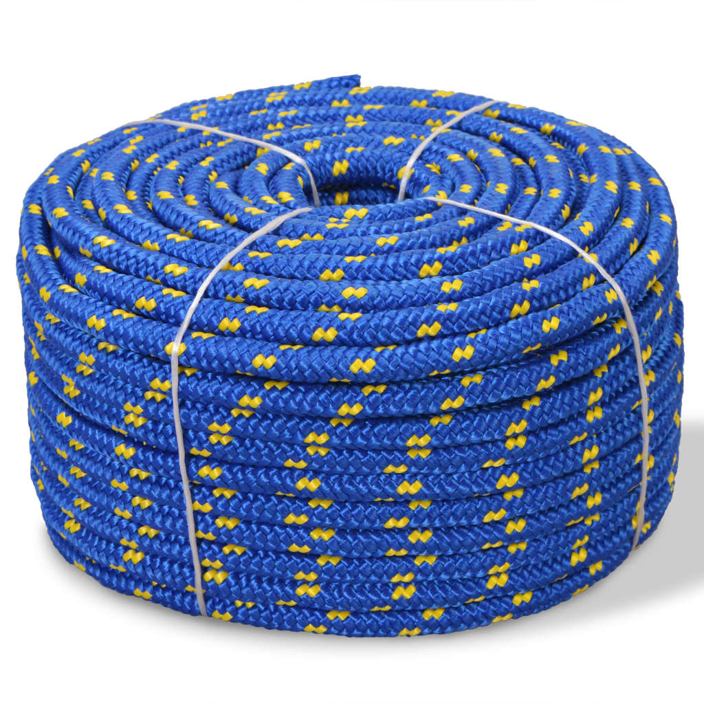Corde à démarrage Vidaxl 14 mm 250 m en bleu de polypropylène
