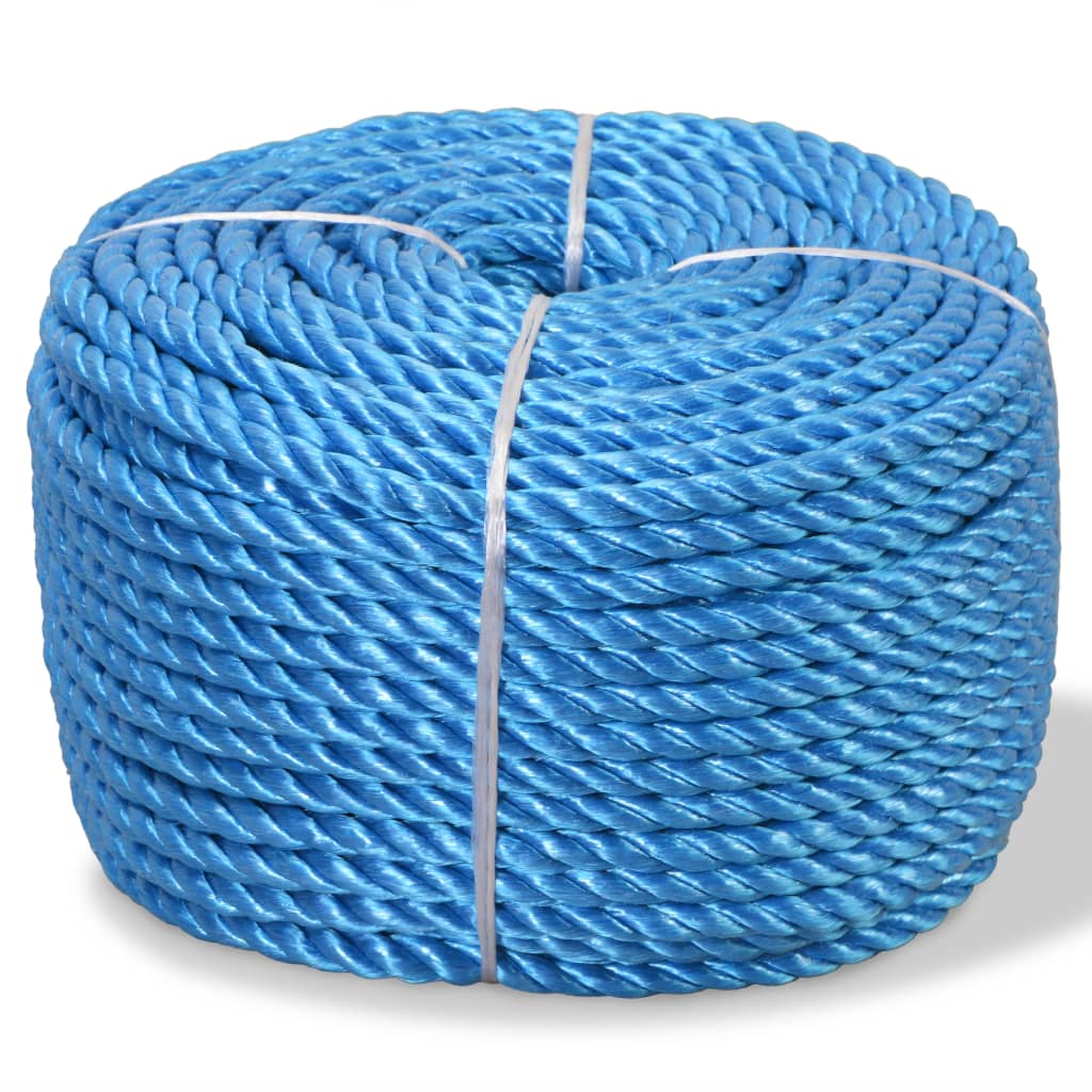 Vidaxl rope twisted 14 mm 250 m polypropylene blue